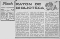 Ratón de biblioteca.  [artículo]