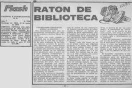 Ratón de biblioteca.  [artículo]