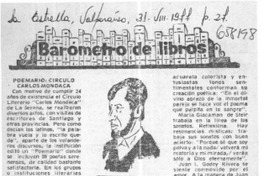 Poemario: circulo Carlos Mondaca  [artículo] Claudio Solar.
