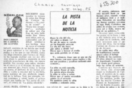 La pista de la noticia.  [artículo]