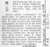 Un extraño en la clínica y otros cuentos  [artículo] Cándido.