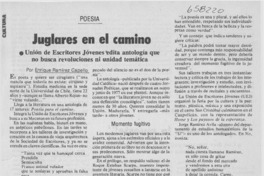 Juglares en el camino