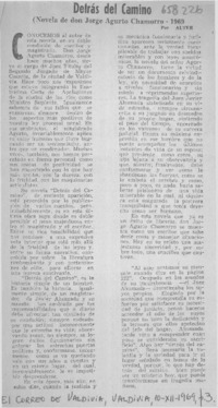 Detrás del camino  [artículo] Alter.