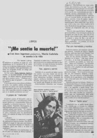 "¡Me sentía la muerte!"