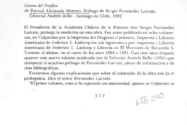 Guerra del Pacífico  [artículo] F. C. H.