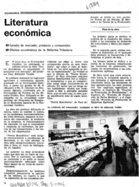 Literatura económica.  [artículo]