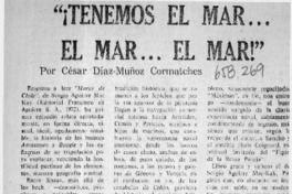 Tenemos el mar... el mar... el mar!  [artículo] César Díaz-Muñoz Cormatches.