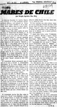 Mares de Chile  [artículo] O. W. H.