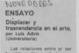 Displacer y trascendencia en el arte.