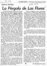 La pérgola de las flores  [artículo] Rigoberto Carvajal.