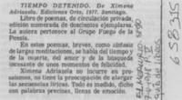 Tiempo detenido.