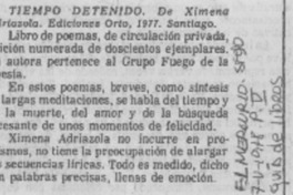 Tiempo detenido.