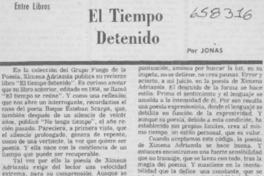 El tiempo detenido