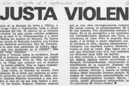 La justa violencia.