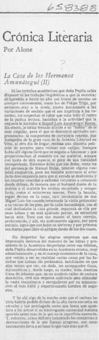 La casa de los hermanos Amunátegui (II)