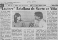 Lautaro batallará de nuevo en Viña.  [artículo]
