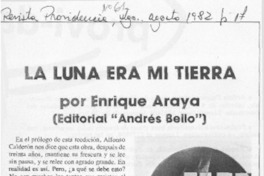 La luna era mi tierra