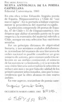 Nueva antología de poesía castellana