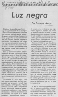 Luz negra