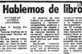 Hablemos de libros.  [artículo]