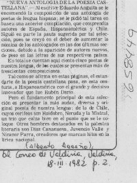 "Nueva antología de la poesía castellana".