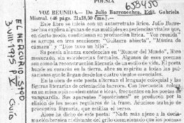 Voz reunida.  [artículo]