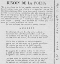 Rincón de la poesía.