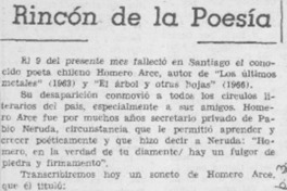 Rincón de la poesía.