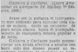Guitarra y cantares