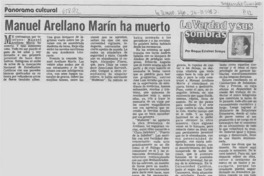 Manuel Arellano Marín ha muerto