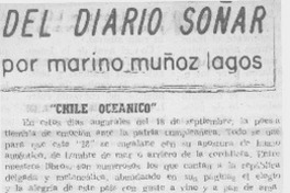 Del diario soñar