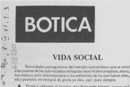 Vida social  [artículo]
