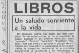 Un saludo sonriente a la vida.