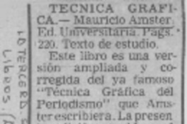 Técnica gráfica  [artículo] Américo.