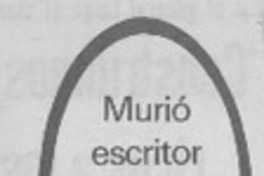 Murió escritor E. Andrade Marchant.