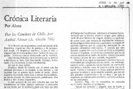Crónica literaria  [artículo] Alone.