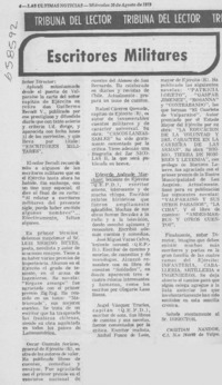 Escritores militares