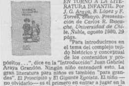 En torno a la literatura infantil.