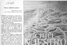 Chile, nuestro cobre