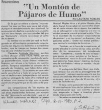 "Un montón de pájaros de humo"