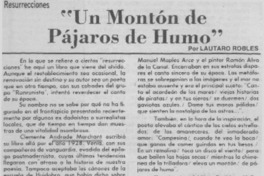 "Un montón de pájaros de humo"
