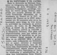 El diputado y el catre.