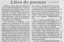 Libro de poemas.