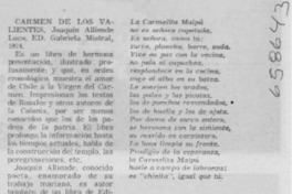 Carmen de los valientes.