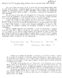 Historia de la CUT.  [artículo]