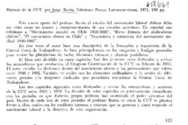 Historia de la CUT.  [artículo]