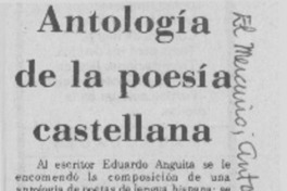 Antología de la poesía castellana