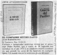 El compadre mucho gasto.  [artículo]