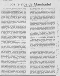 Los relatos de Mandradel