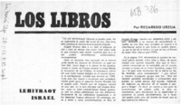 Los Libros  [artículo] Recaredo Urzúa.